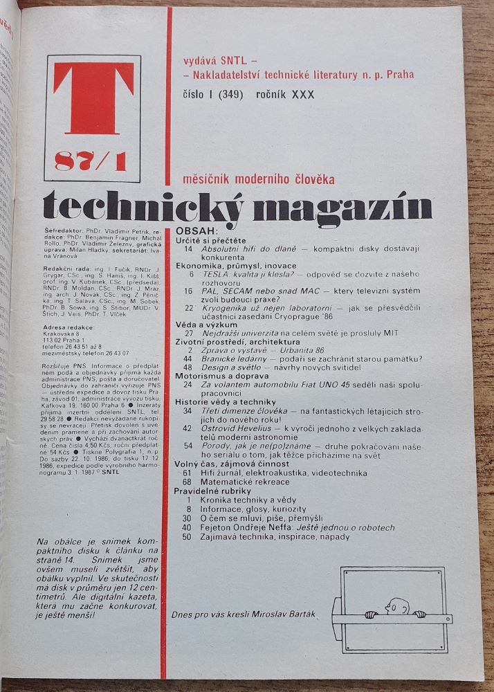 Technický magazín T 1987 / 1 (349)