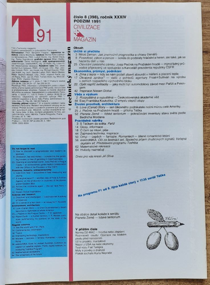Technický magazín T 1991 / 8 (398)
