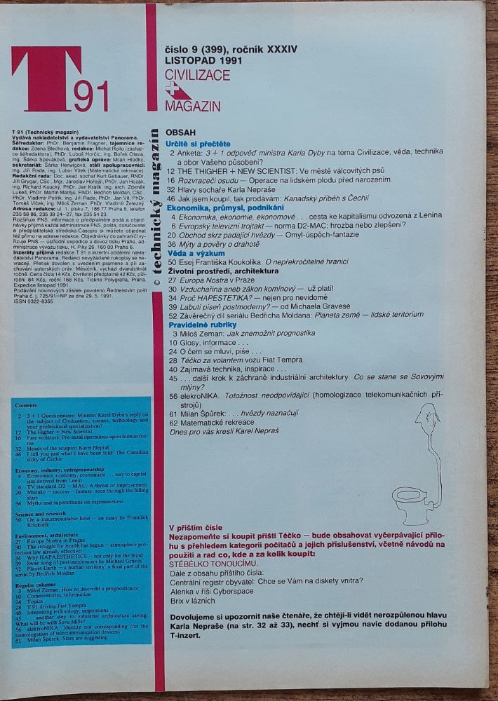 Technický magazín T 1991 / 9 (399)