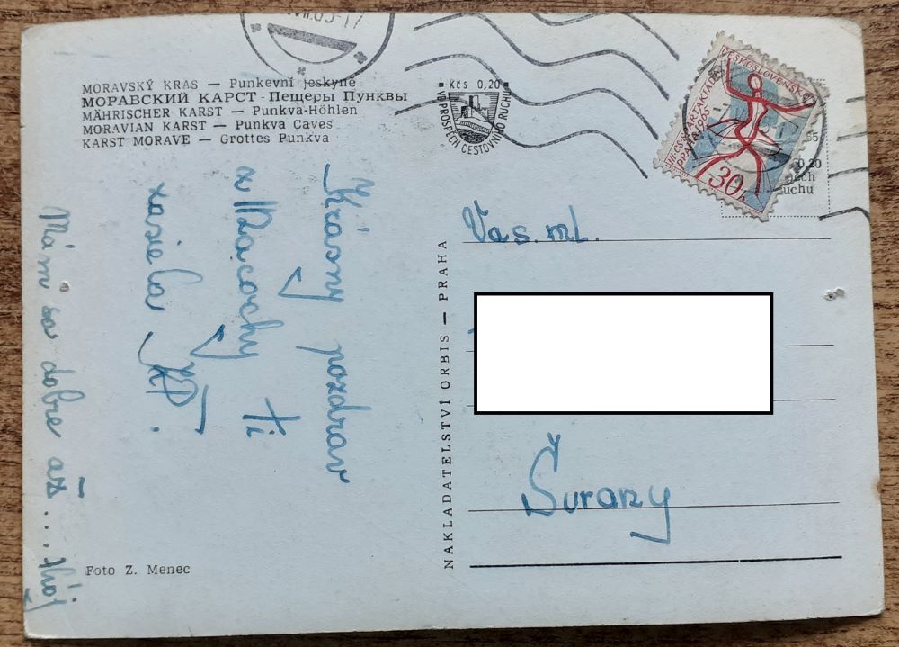 Moravský kras - Punkevní jeskyně - 1965