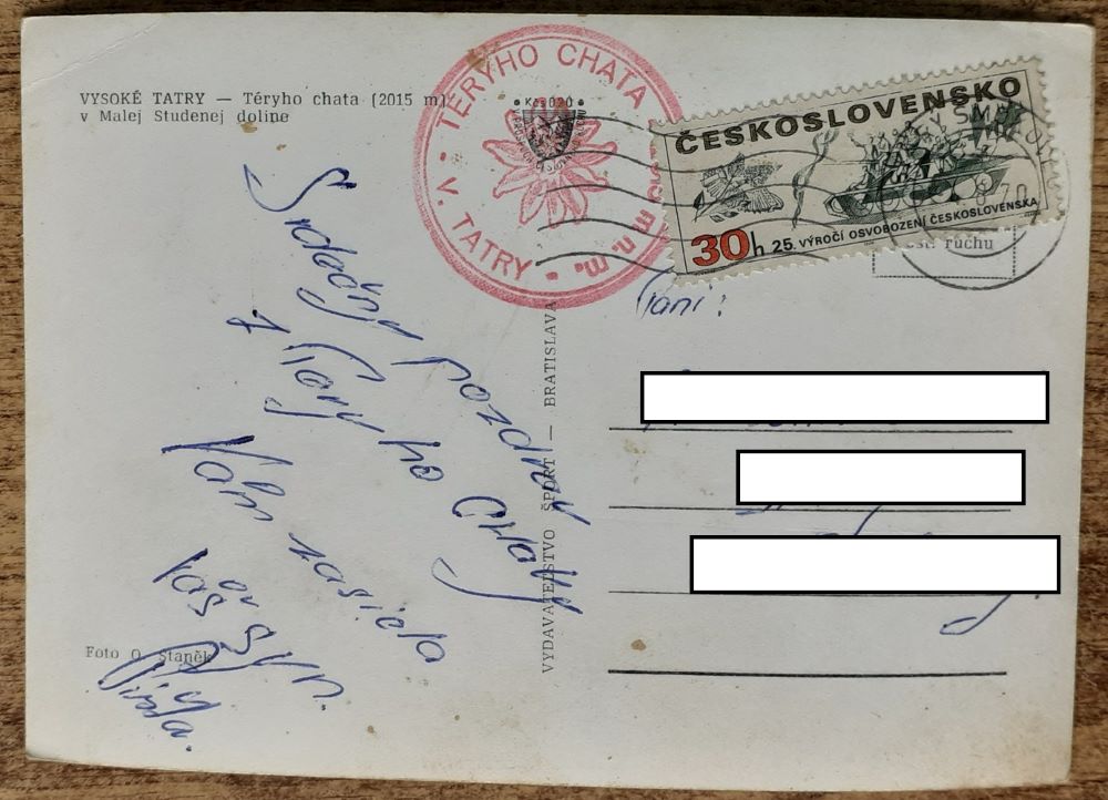 Vysoké Tatry - Téryho chata - Malá Studená dolina - 1970