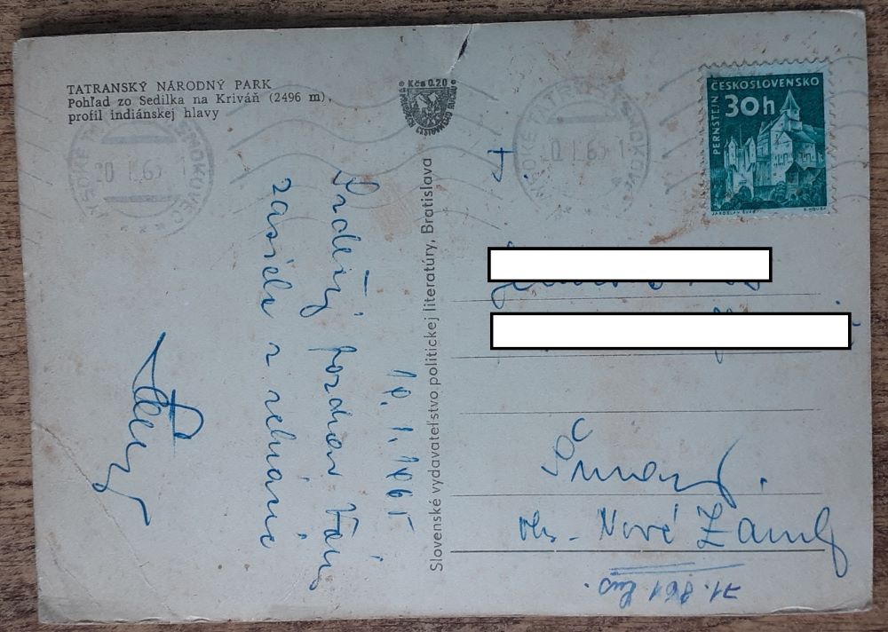Vysoké Tatry - TANAP - Kriváň - 1965