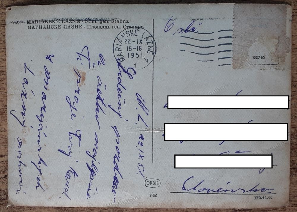 Mariánské Lázně - 1951