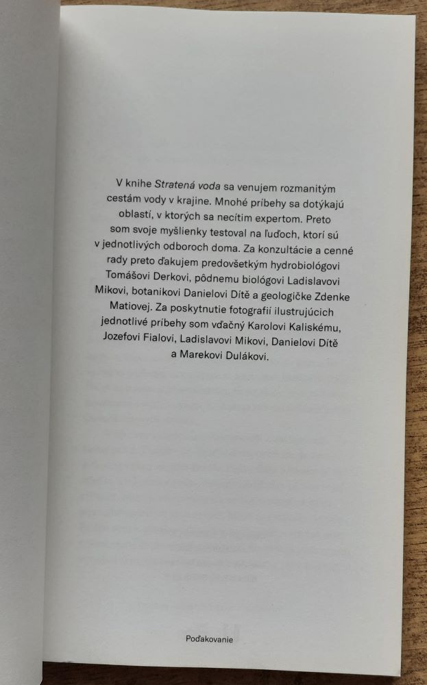 Stratená voda / Voda znamená život / Nik s ňou nezaobchádza šetrnejšie ako príroda sama / Inšpirujme sa