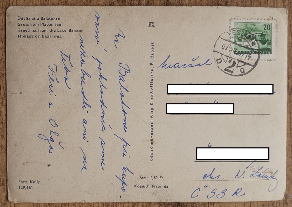 Maďarsko - Balaton - 1977?