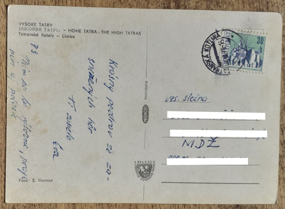 Vysoké Tatry - Tatranské hotely - Limba - 1973