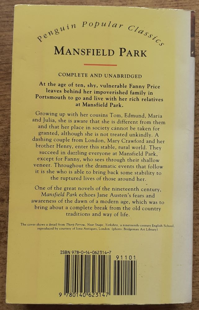 Mansfield Park / Penguin Popular Classics