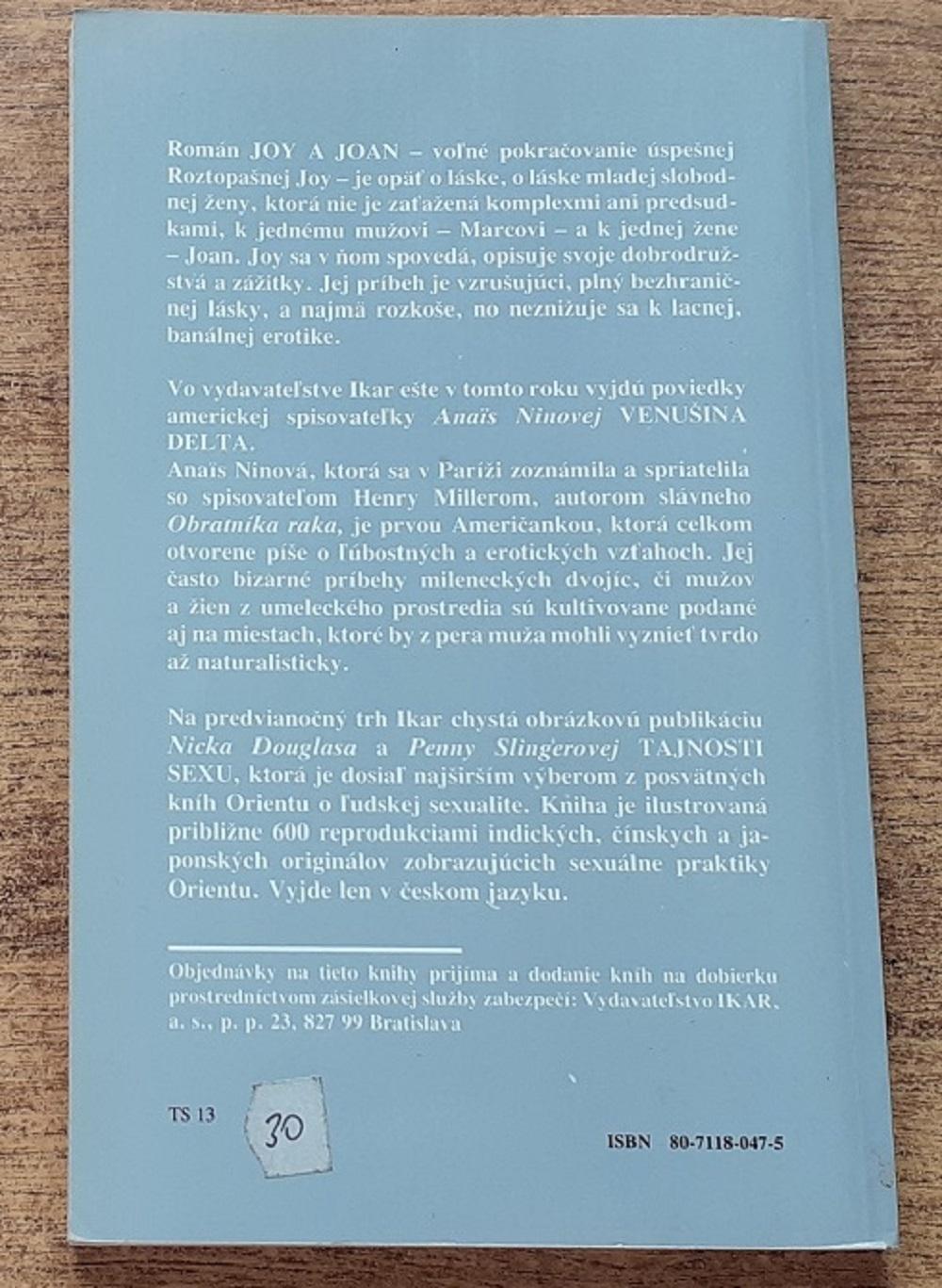 Joy a Joan (erotický román)