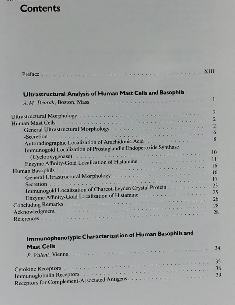 Human Basophils and Mast Cells Biological Aspects