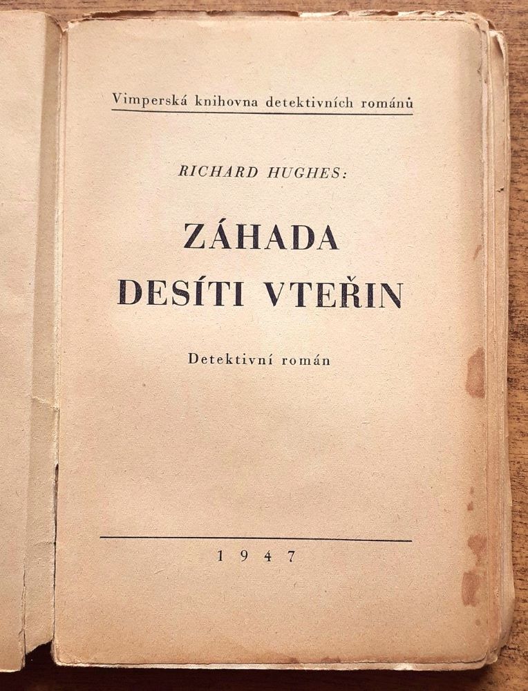 Záhada desíti vteřin / Detektívní román