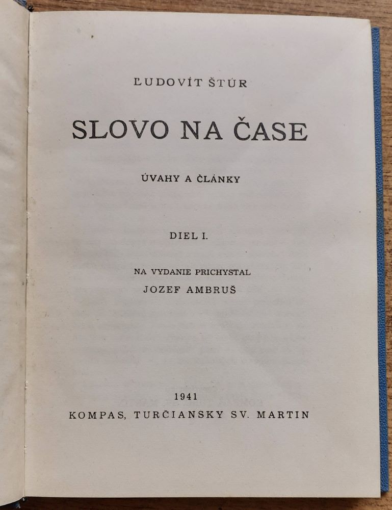 Slovo na čase 1. 2. / Úvahy a články