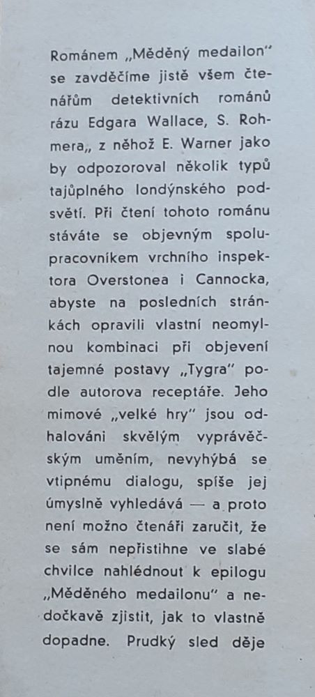 Měděný medailon / Detektivní román