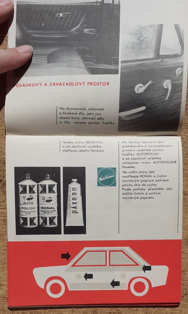 Autokosmetika Spolana / Reklamný leták