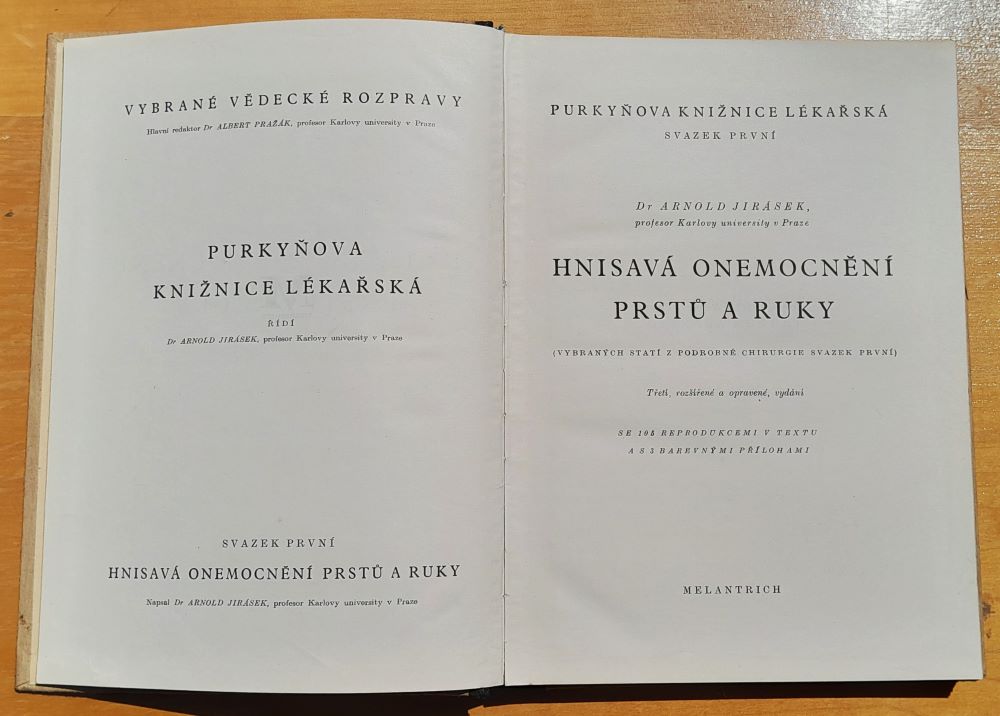 Hnisavá onemocnění prstu a ruky / Purkyňova knižnice lékařská