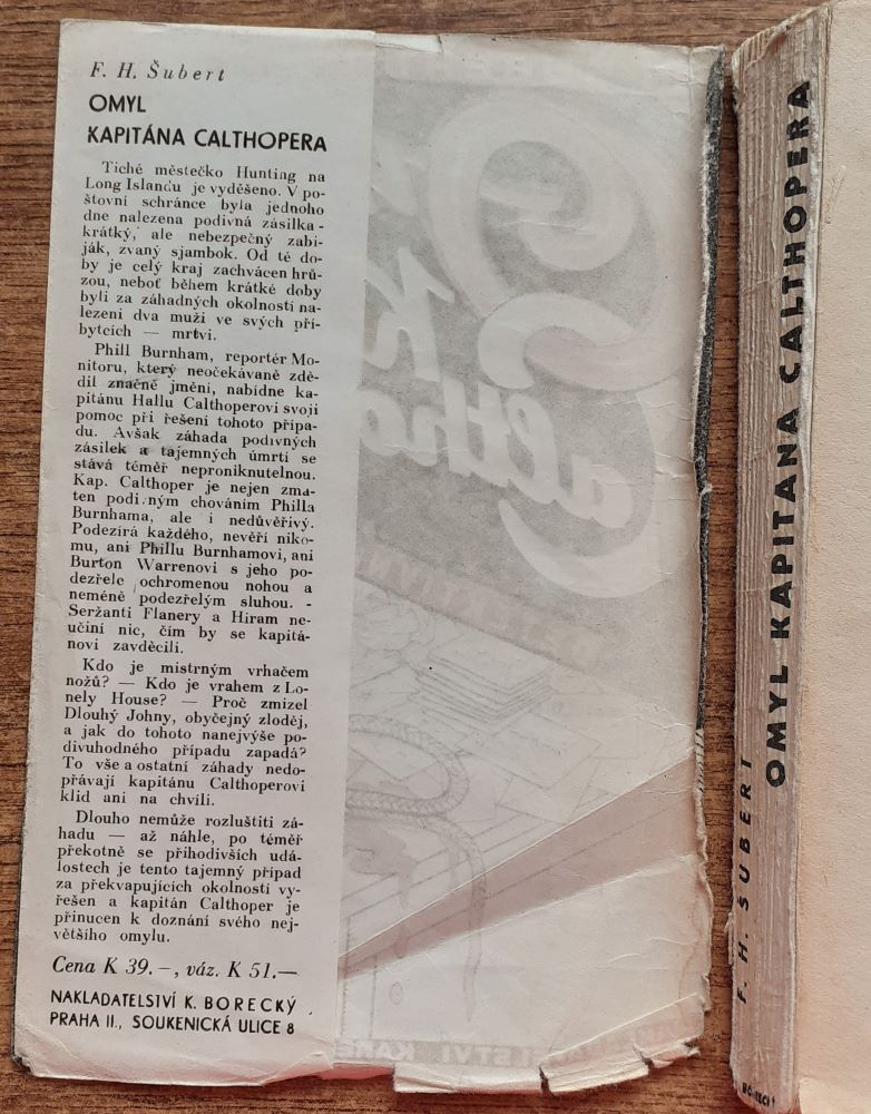 Omyl Kapitána Calthopera / Detektívní román