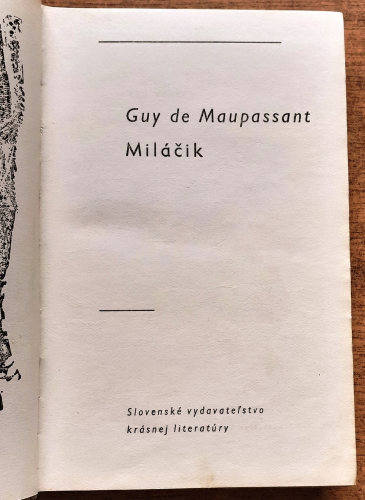 Miláčik / Guy de Maupassant