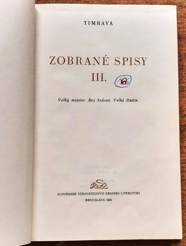 Zobrané spisy III. / Naši klasici