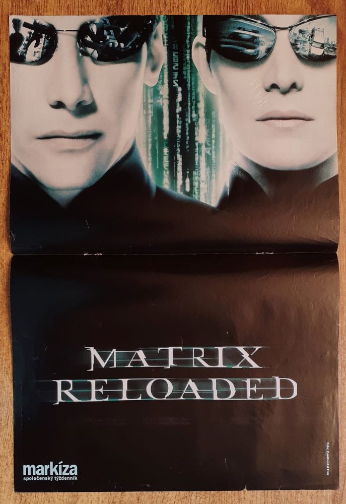 Matrix / Plagát / Novinový papier / 4 ks