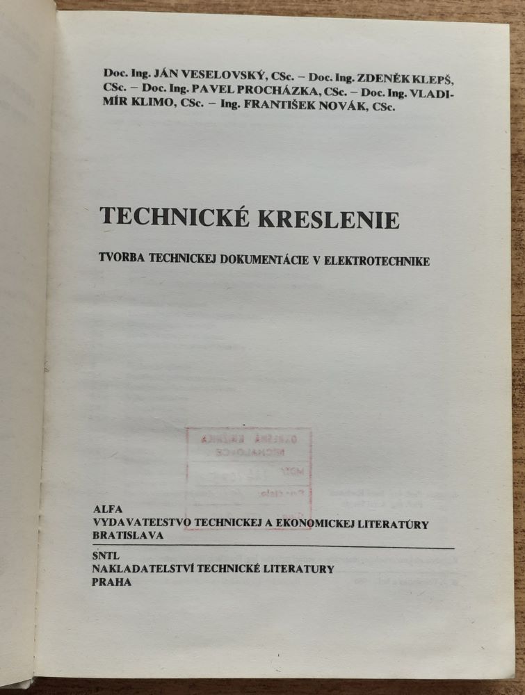 Technické kreslenie / Tvorba technickej dokumentácie v elektrotechnike