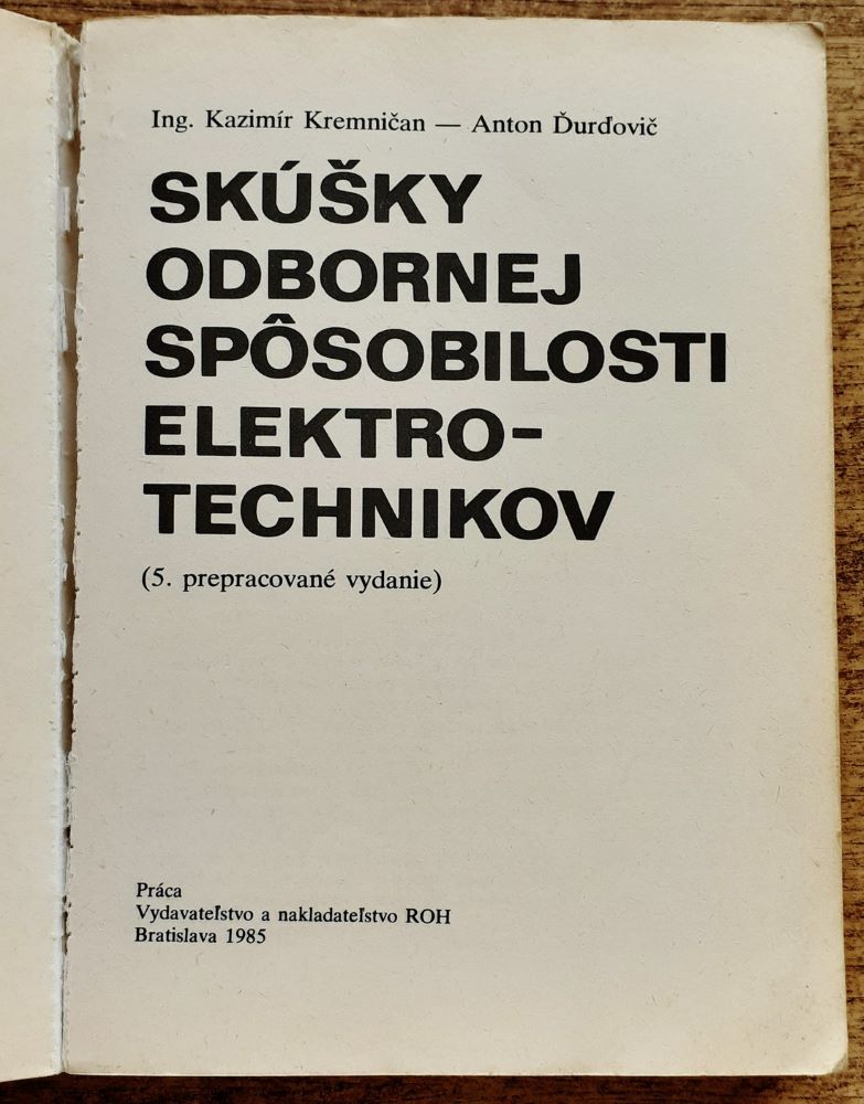 Skúšky odbornej spôsobilosti elektro-technikov