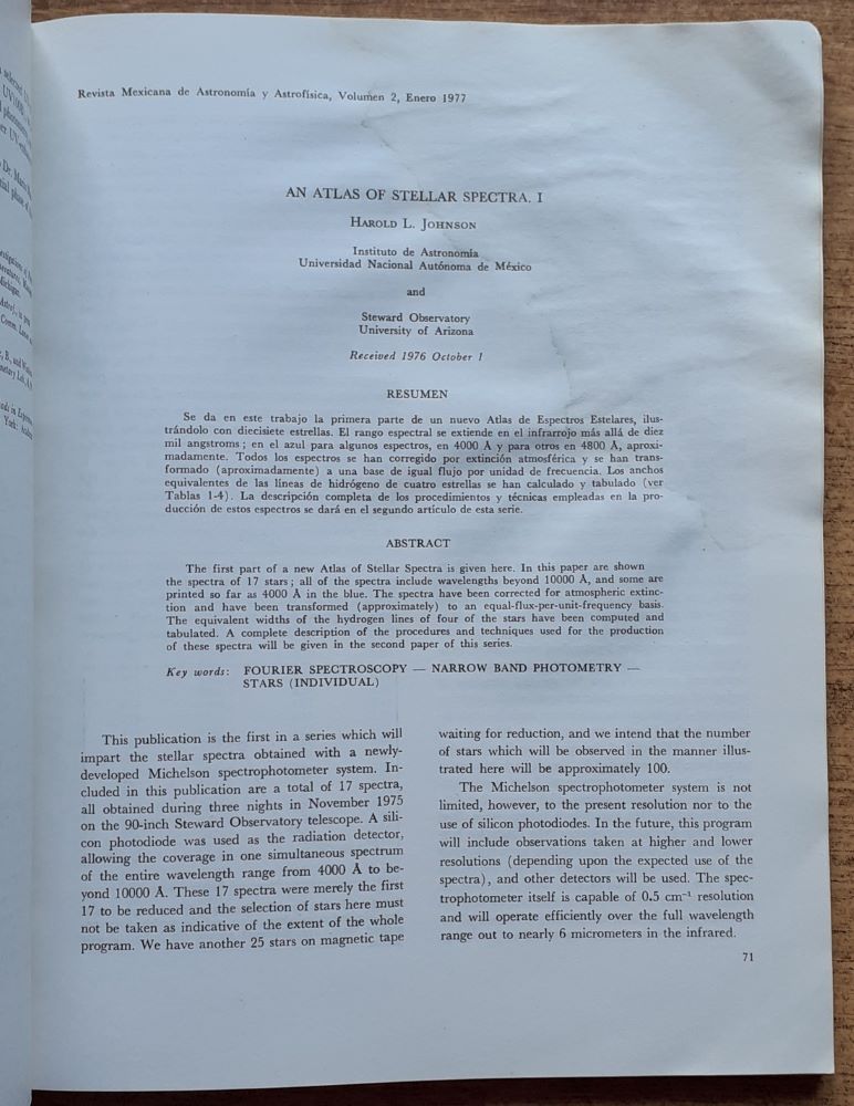 Revista Mexicana de Astronomía y Astrofisica / Instituto de Astronomía unam / volumen 2 / número 2