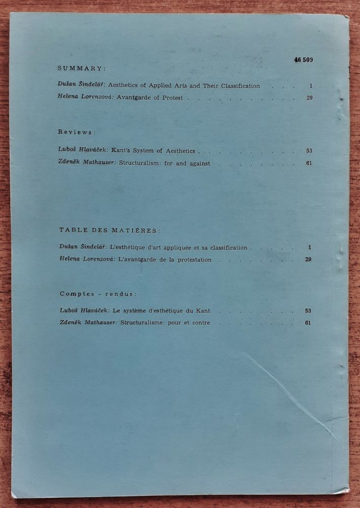 Estetika / ročník XIII 1976/1