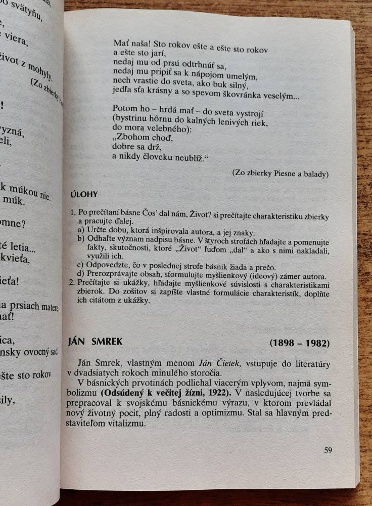 Literatúra a čítanka pre 3. ročník trojročných učebných odborov SOU