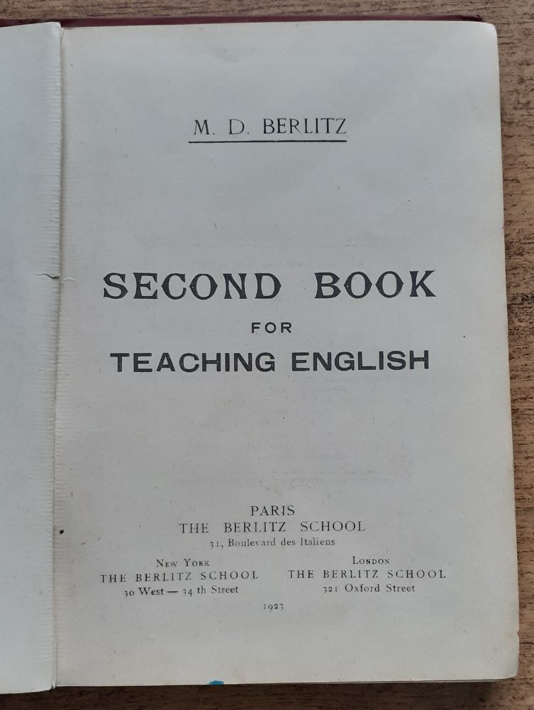 Second book for teaching english