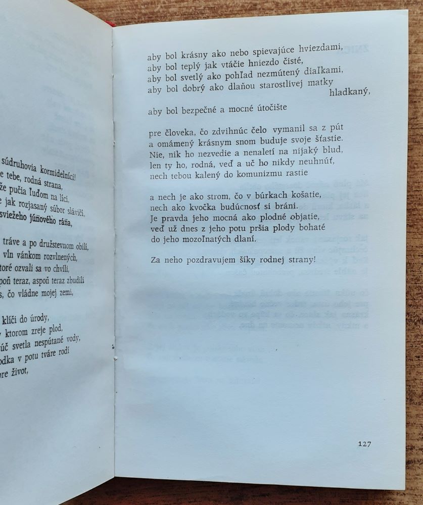 V čerení času / Moje poludnie / Slnce nad nami, Vysoké letné nebe / Koráby z Janova / Ponorná rieka
