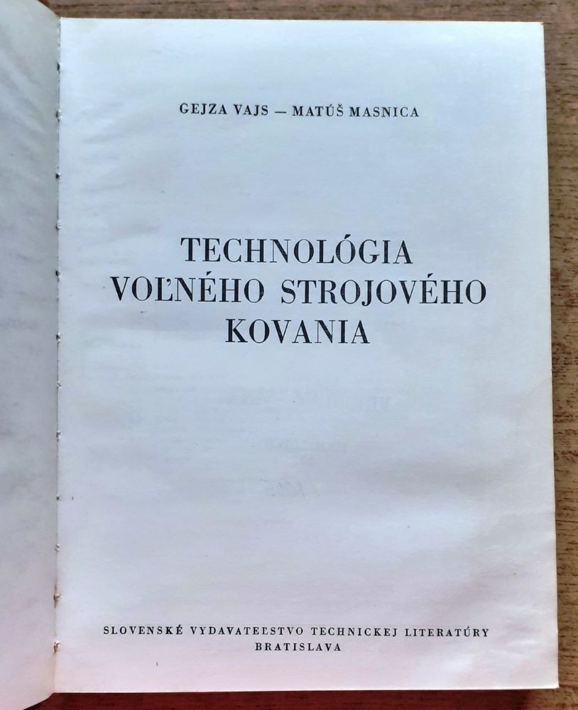 Technológia voľného strojového kovania