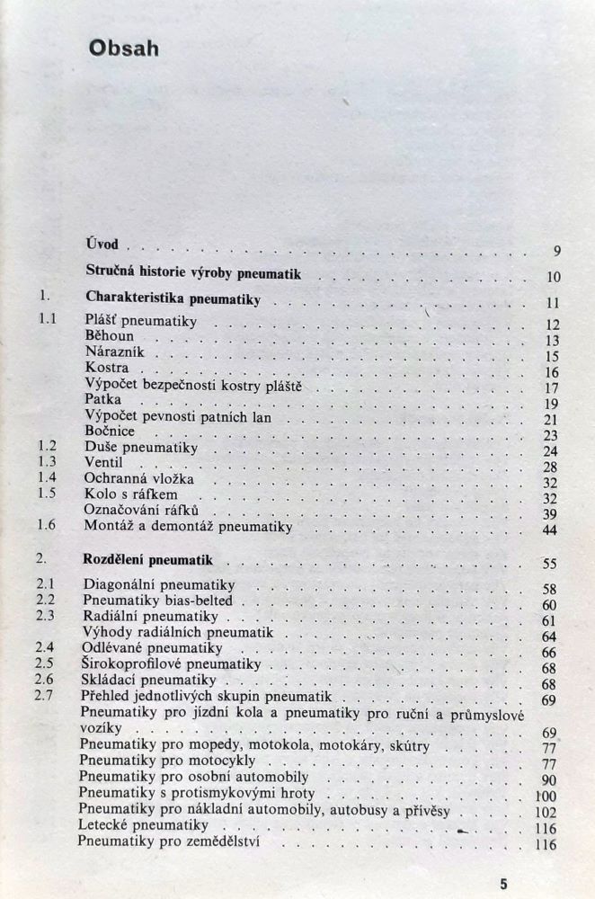 Pneumatiky - výroba, použití, údržba