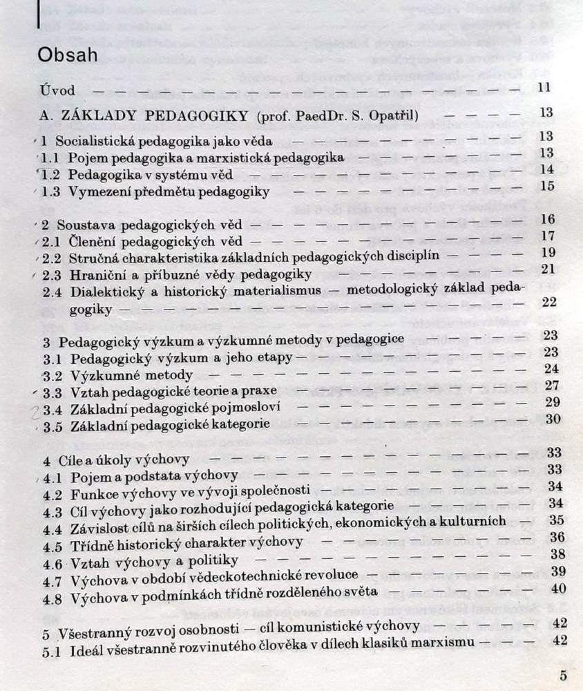 Pedagogika pro učitelství prvního stupně základní školy