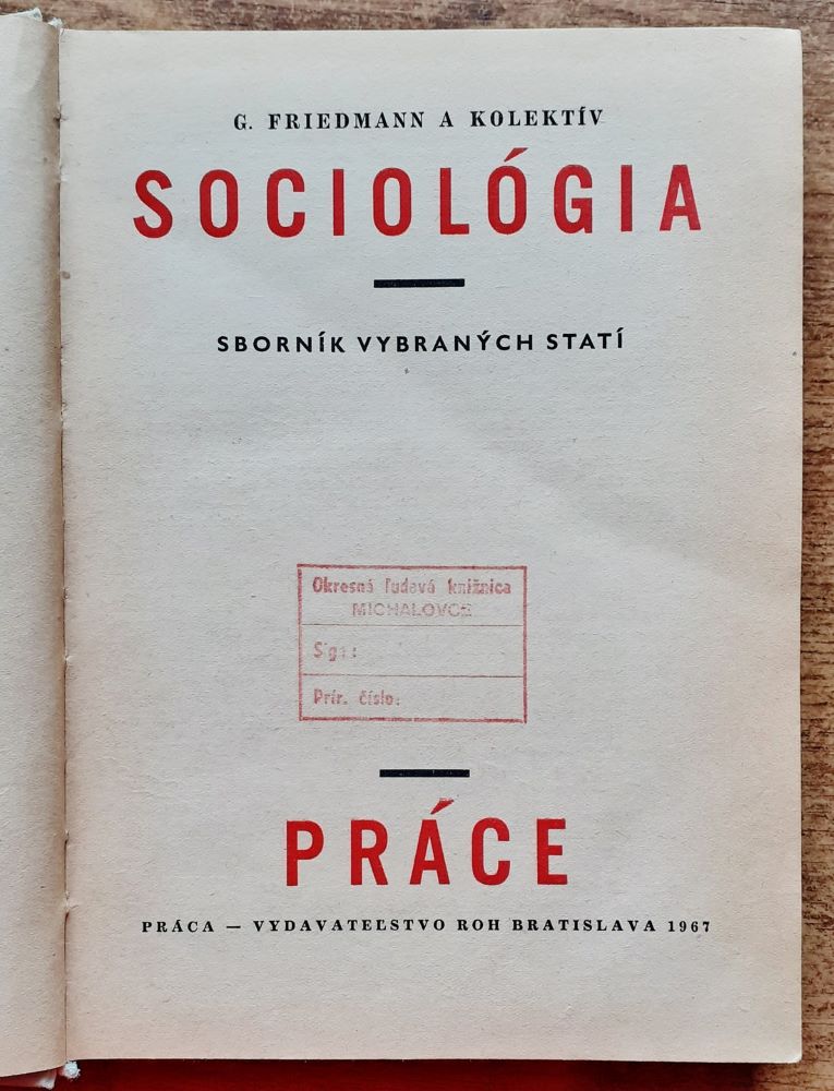 Sociológia práce