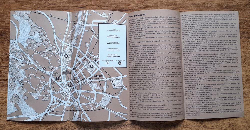 Budapešť / Plán Budapešti