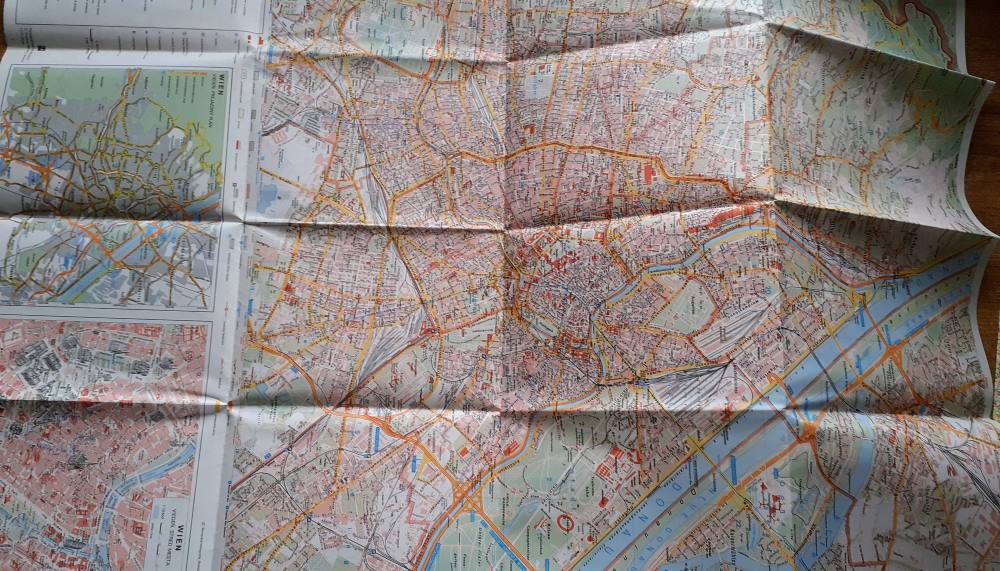 Wien / Viedeň / Orientačná mapa / 1989 / 1 : 20 000