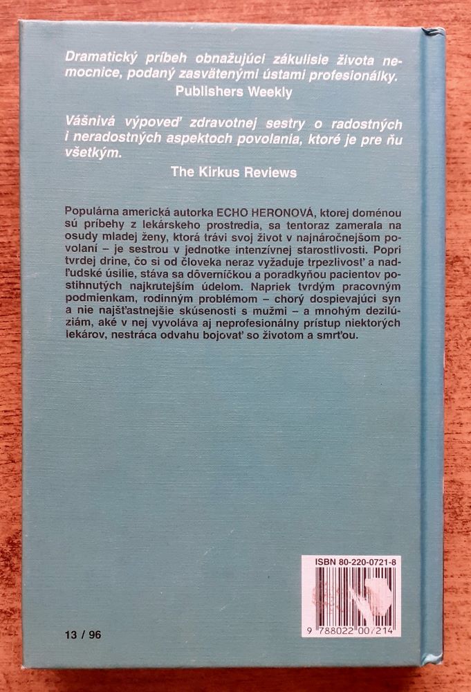 Intenzívna starostlivosť / Príbeh zdravotnej sestry