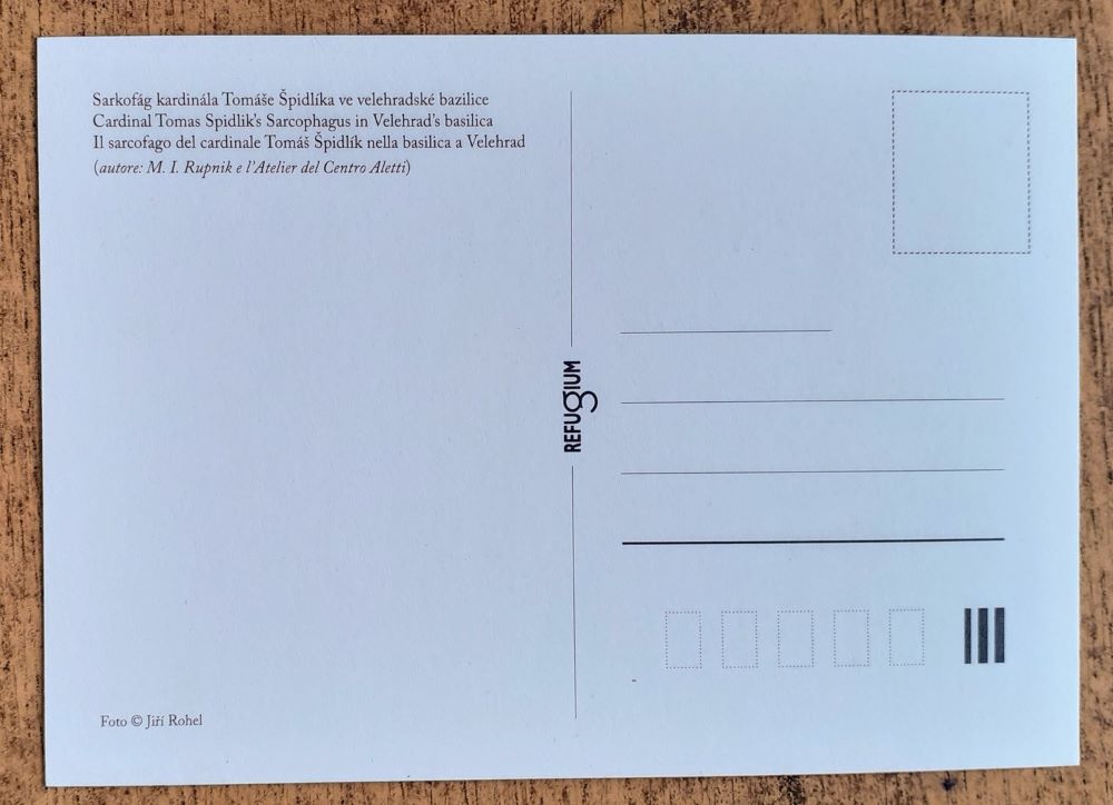 Sarkofág kardinála Tomáše Špidlíka ve velehradské bazilice