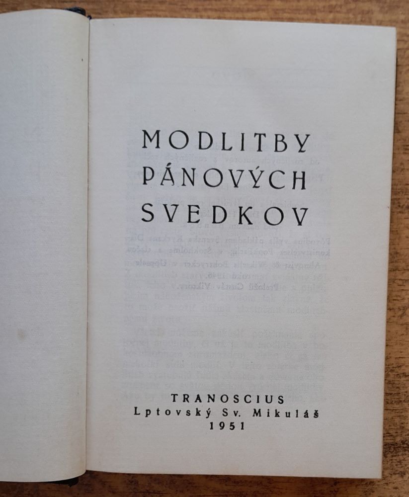 Modlitby pánových svedkov