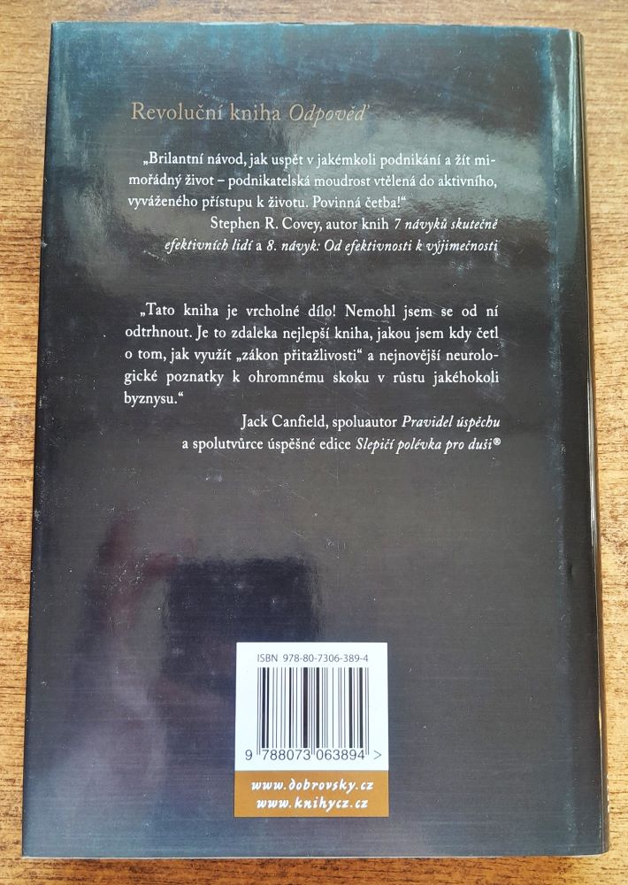 Odpověď / Vybudujte firmu v jakémkoli oboru, staňte se finančně svobodnými a prožijte mimořádný život