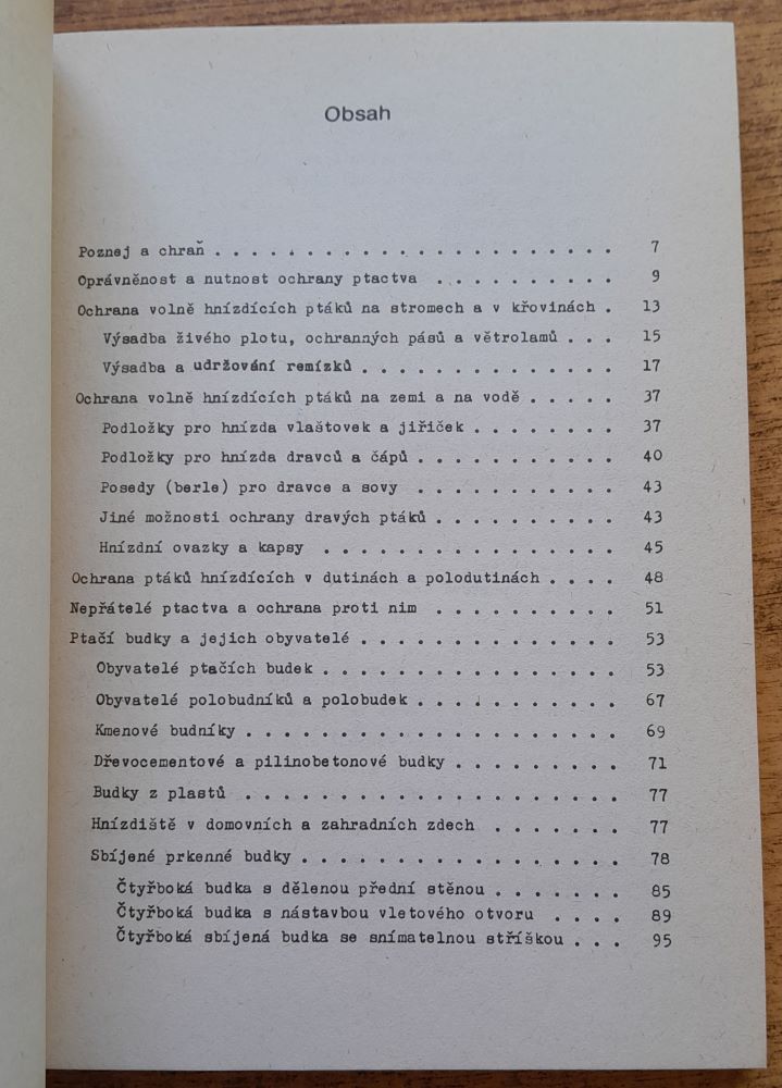 Ochrana ptactva / Účelová neperiodická publikace