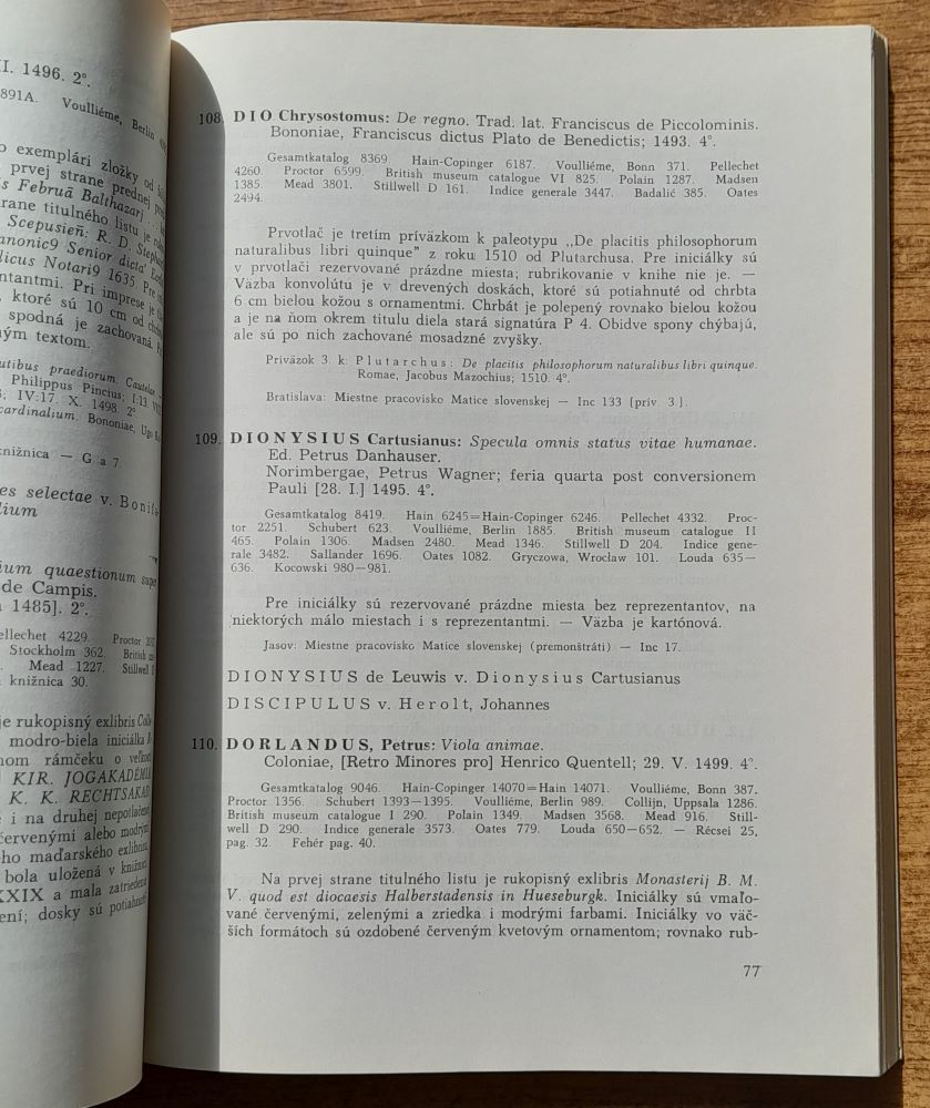 Inkunábuly v Košiciach, v Jasove a v Spišskej Kapitule