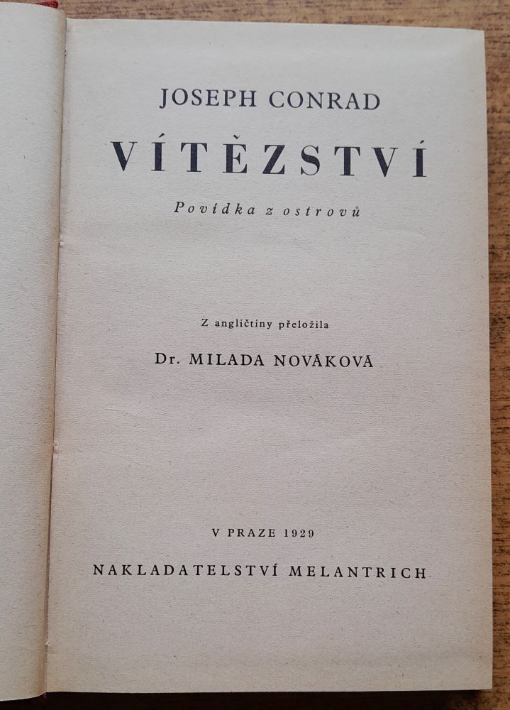 Vítězství / Povídka z ostrovu / Třetí svazek Úrody sbírky krásné prosy