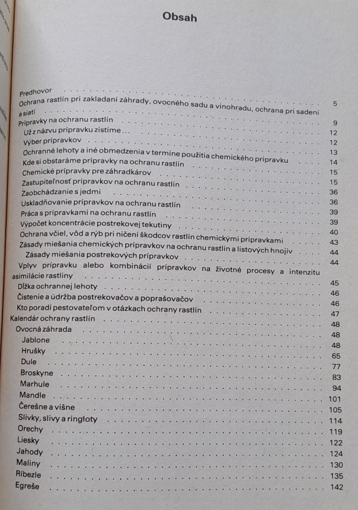 Chemická ochrana v záhradke