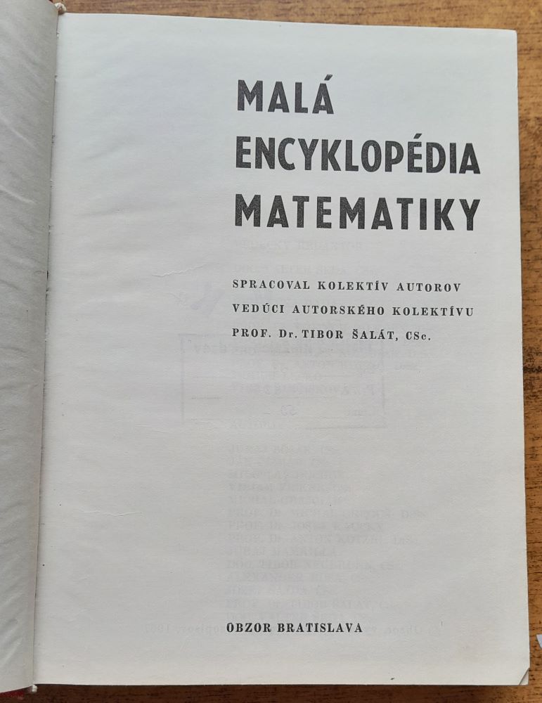 Malá encyklopédia matematiky
