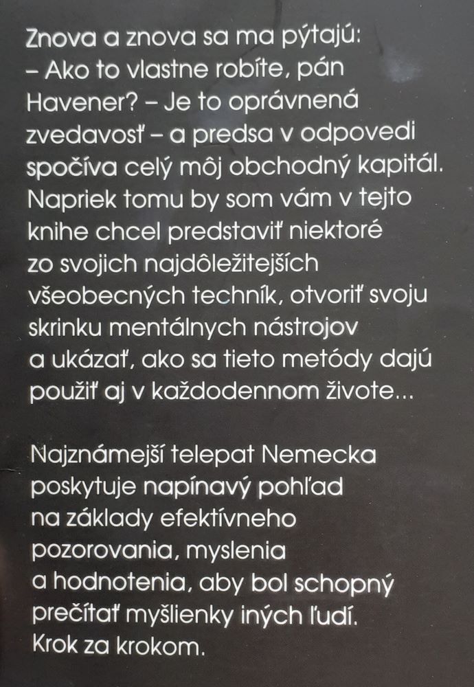 Viem, čo si myslíš / Tajomstvo čítania myšlienok