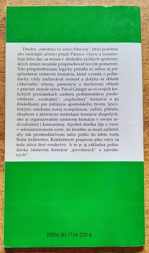 Sústavná formácia v službách miestnej cirkvi / Formácia na Slovensku dnes / Pedagogika dospelých
