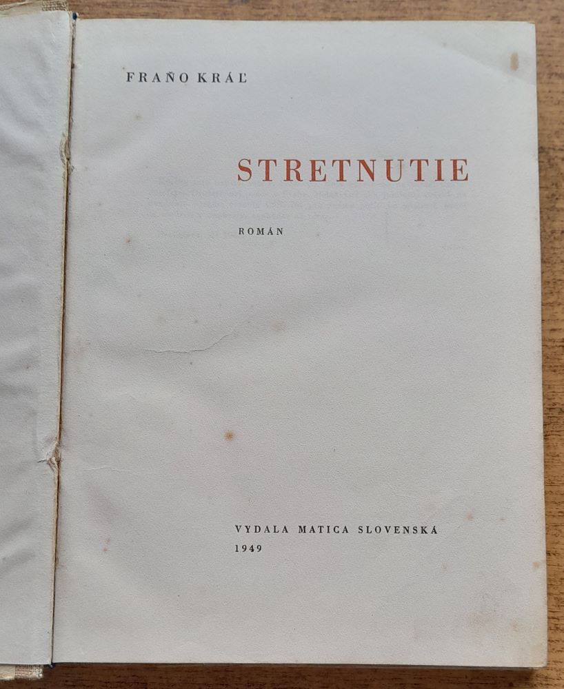 Stretnutie / Knižnica Slovenských pohľadov sv. 107