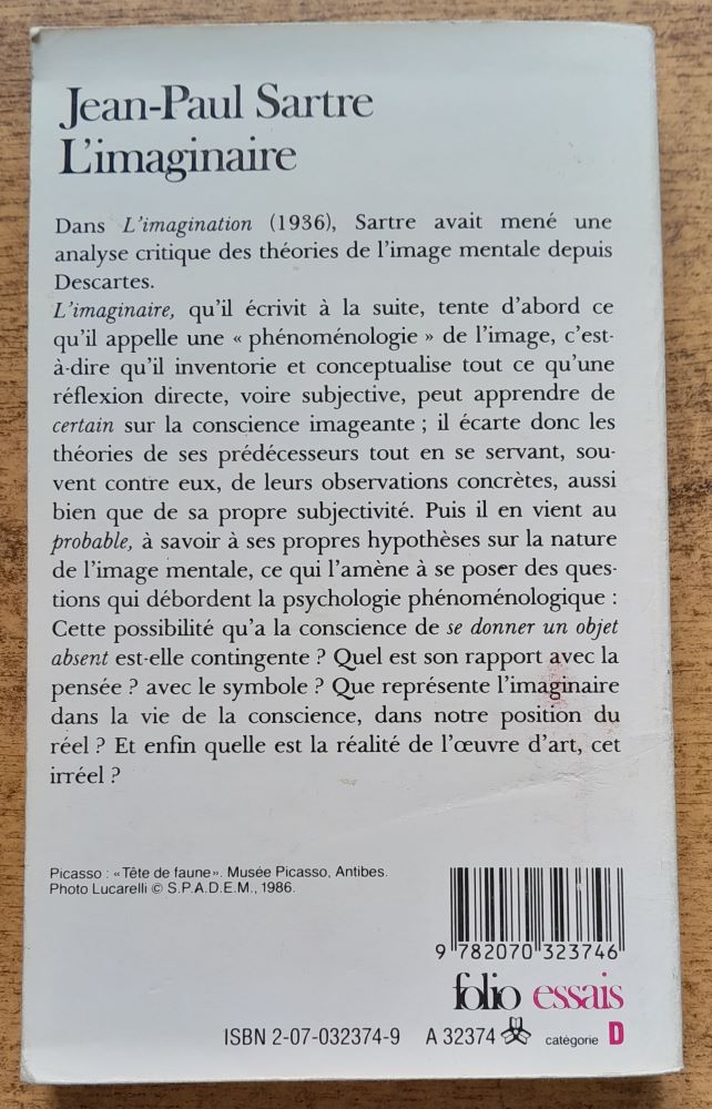 L´imaginaire / Psychologie phénoménologique de l´ímagination
