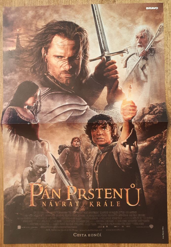 Pán prsteňov / Plagáty s časopisov 5 ks / 28 x 42 cm