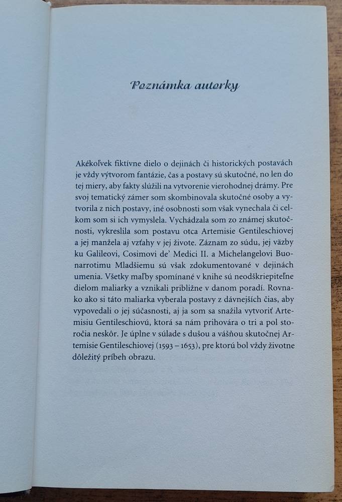 Artemisia / súdny proces na dvore pápeža